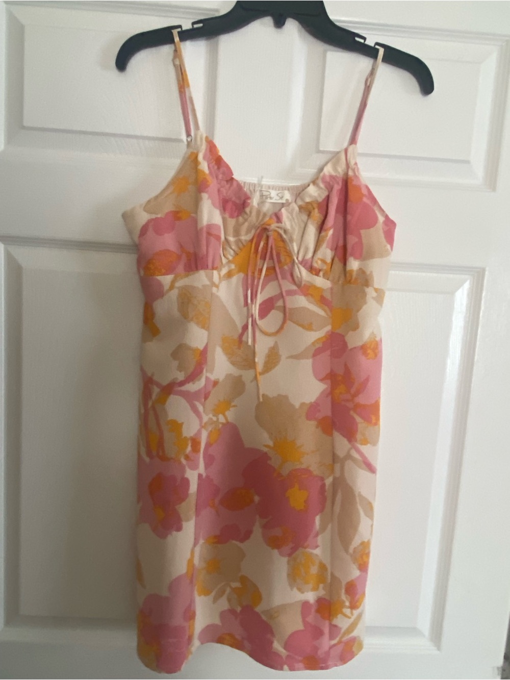 Lizard Thicket Pink & Yellow Floral Spaghetti-Strap Chemise